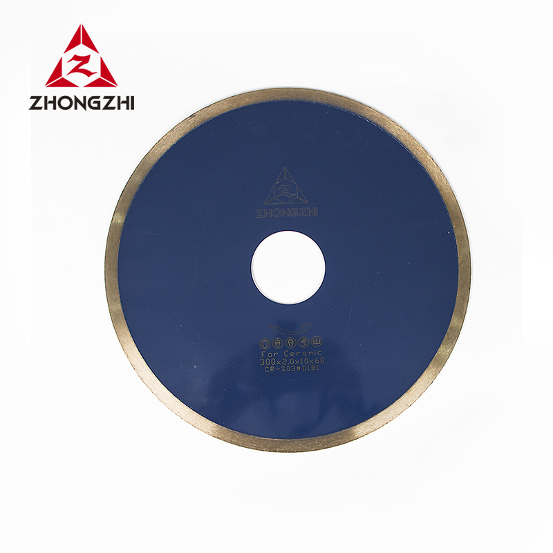 Hoja de sierra para azulejos de cerámica con segmentos de diamante de 300 mm de alto efecto de corte